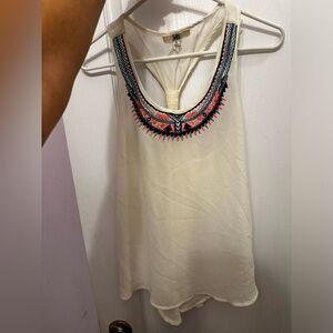 White Blouse Tank